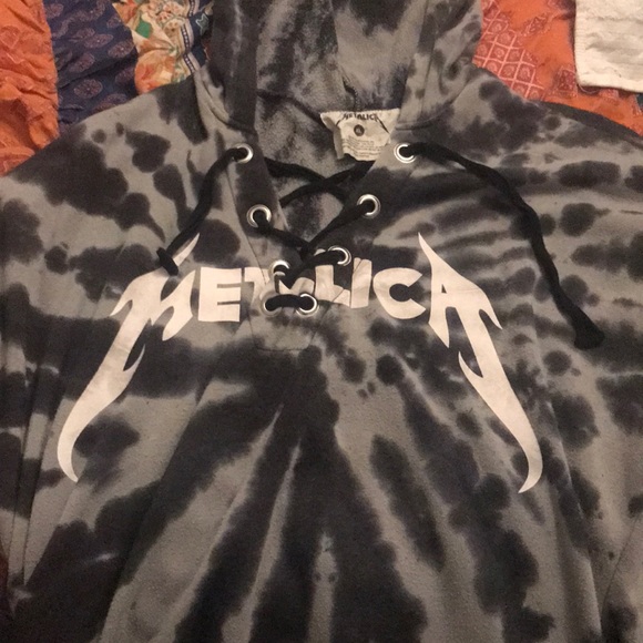 metallica tie dye hoodie